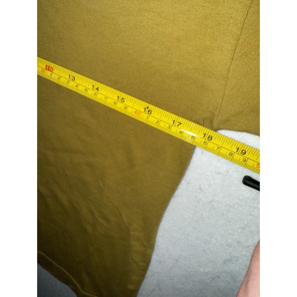 Vintage Nike‎ Gray Tag Yellow Green Essential Shirt Y2K Mini Swoosh Men SZ XS